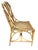 Vintage 5-Piece Bamboo Glass Dining Table & Chairs For Sale - Image 10 of 14