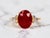 The Allyns Alley: Ladies 18K Yellow Gold Ring set with 3.44 CT Oval Ruby and Diamonds For Sale - Image 13 of 13