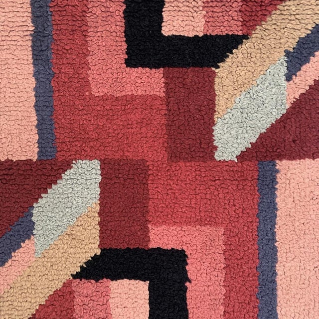 Textile French Art Deco Hand Knotted Wool Rug, 1930s For Sale - Image 7 of 15