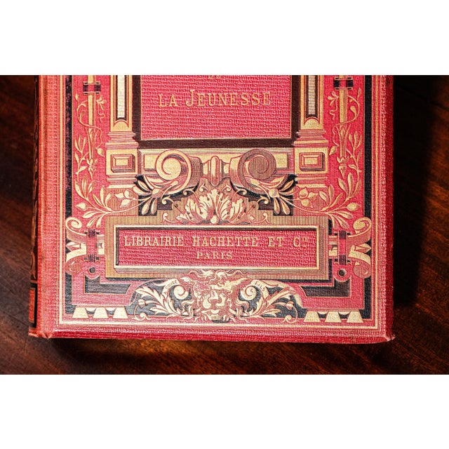 19th Century Beautiful Ornate Antique Victorian French Book Frédéric Dillaye the Games of Youth History For Sale - Image 5 of 11