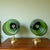 Rustic Style Green Glass Wall Sconces, 1990s, Set of 2 For Sale - Image 4 of 12