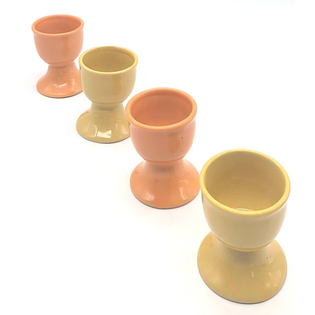 1970s 1970s Ceramic Egg Cups, Set of 4 For Sale - Image 5 of 11
