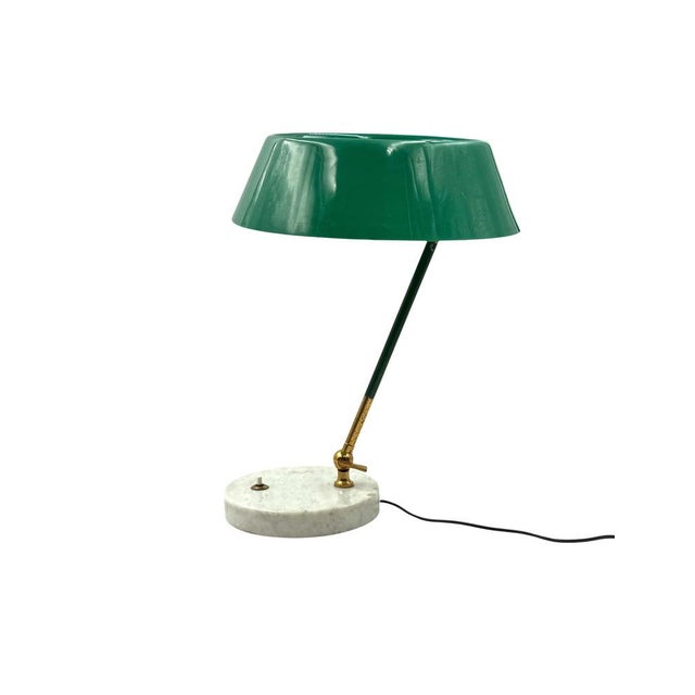Mid-Century Green Table Lamp from Stilux Milano, Italy, 1960s For Sale - Image 15 of 15