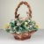 1960s Vintage Ceramic Flower Basket from Capodimonte, Italy 1960s For Sale - Image 5 of 17
