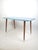Vintage Rockabilly Coffee Table with Blue Finish, 1950s, in Good conditions. Designed 1950 to 1959
