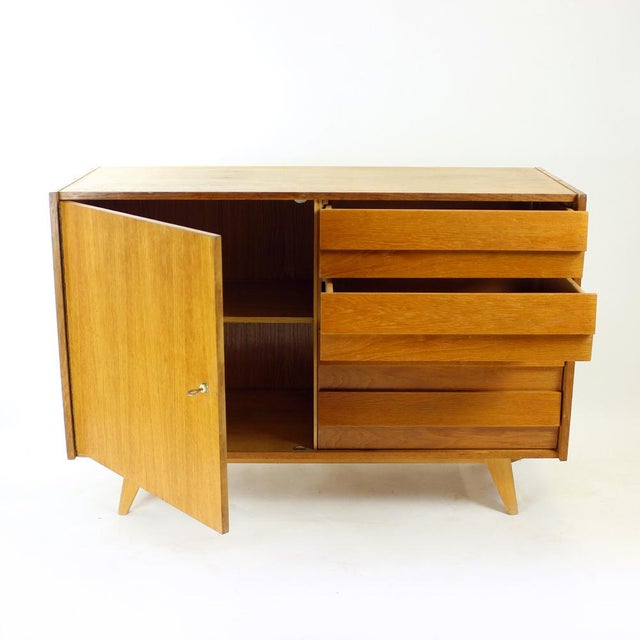 Wood Tall U 459 Sideboard by Jiri Jiroutek for Interier Praha, 1960s, Set of 3 For Sale - Image 7 of 18