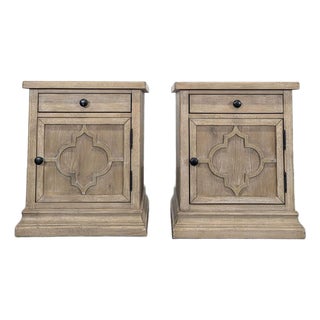 Pair of Pottery Barn Lorraine Nightstands For Sale