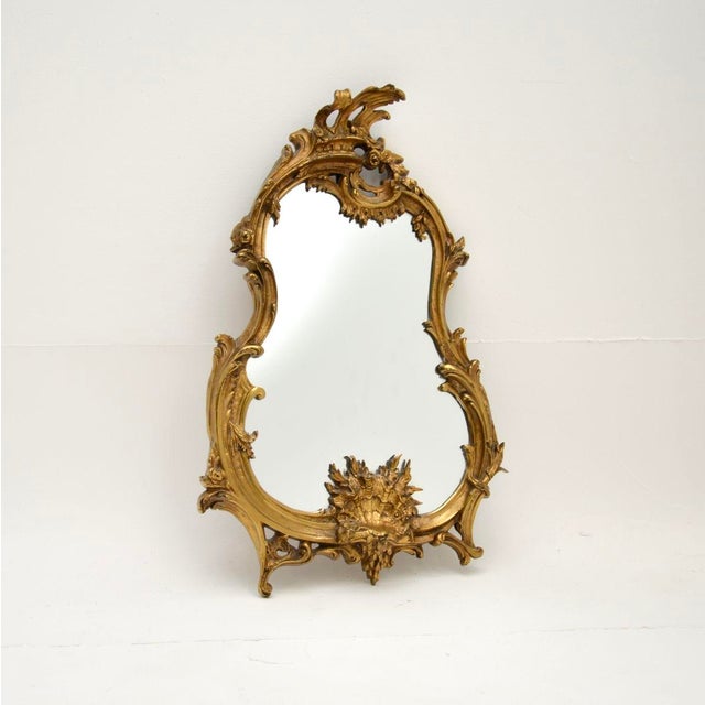 Wood Antique French Gilt Bronze Mirror, 1900 For Sale - Image 7 of 7