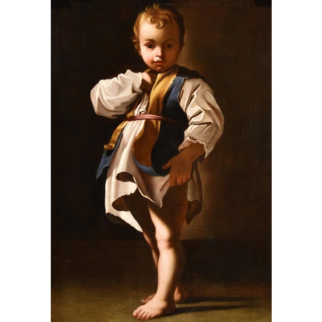 Workshop of Bartolomeo Schedoni, Portrait of a Child Alessandro Farnese Schedoni, 1630, Oil on Canvas For Sale - Image 13 of 16