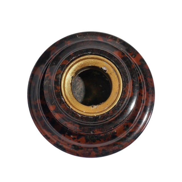 Cornish Circular Open Top Serpentine Stone Inkwell, C. 1800's For Sale In Chicago - Image 6 of 8