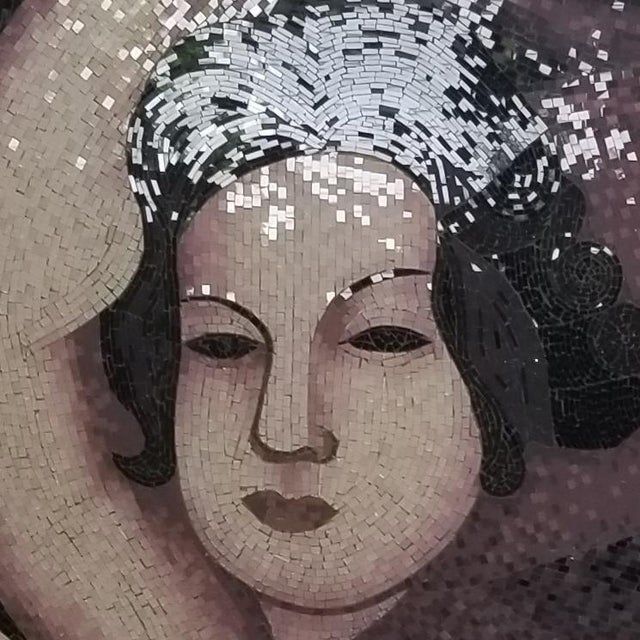 Art Deco Christopher Guy Handcrafted Mosaic Art Panel – Art Deco Inspired Female Figures For Sale - Image 3 of 4