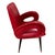 1950s Italian Red Leather Armchairs, 1950s, Set of 2 For Sale - Image 5 of 6