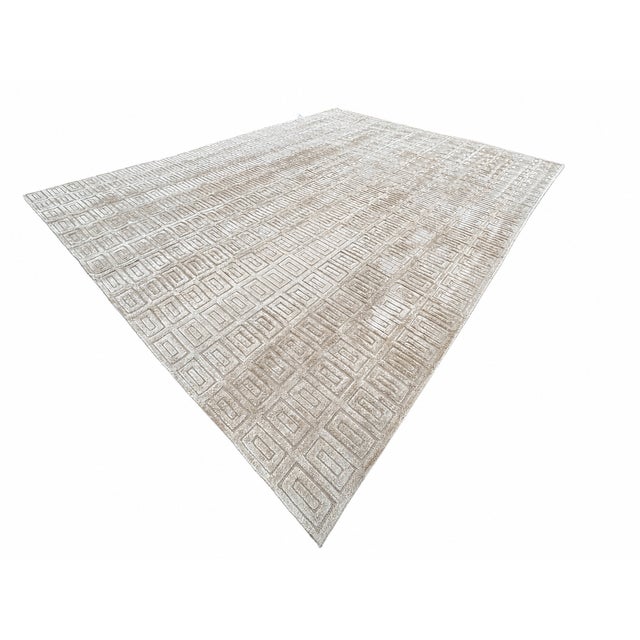 Restoration Hardware Rh Rajouri Silk & Wool Rug – 12' × 15' Bronze | Silk | Hand-Knotted | 100 Knots Per Square Inch | Made in Nepal For Sale - Image 4 of 18