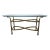 Vintage La Barge Attributed Brass Console Table W/ Glass Top – Hollywood Regency For Sale