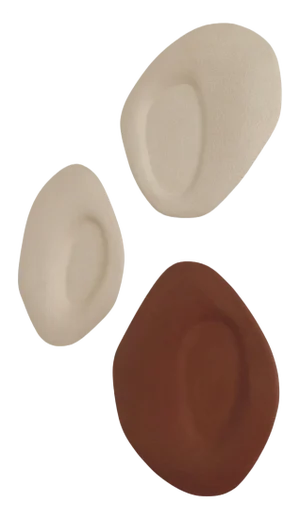 Particules Elémentaires Wall Sculptures by Léontine Furcy, Set of 3