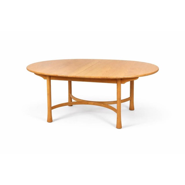 Vintage Oval Saville Dining Table in Elm from Ercol For Sale - Image 10 of 11