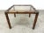 Vintage Faux Bamboo Square Side End Tables With Smoked Glass Tops - A Pair For Sale - Image 4 of 10