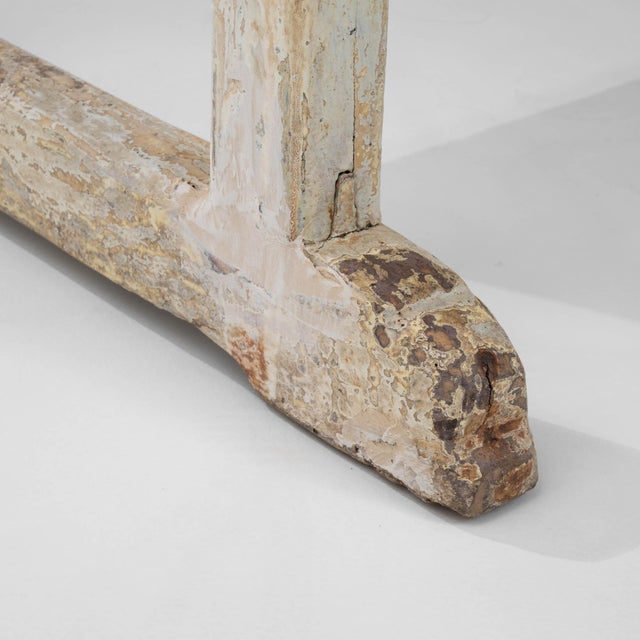 1900s Central European Wood White Patinated Table For Sale - Image 12 of 18