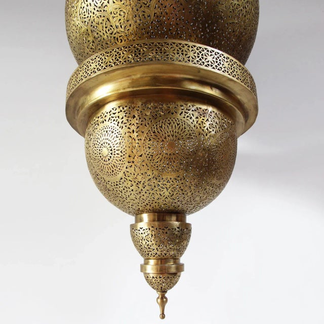 Intricate handmade vintage brass work Sabah chandelier/lantern. This gorgeous statement lantern is uniquely and...