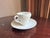 Neoclassical Mid-Century, Neo-Classical Wedgwood Queens Ware Embossed Cream on Cream Demitasse Cup and Saucer For Sale - Image 3 of 10