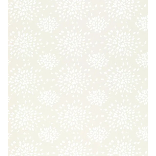 Contemporary Hinson for The House of Scalamandré Fireworks Wallcovering, White on Off-White For Sale - Image 3 of 3