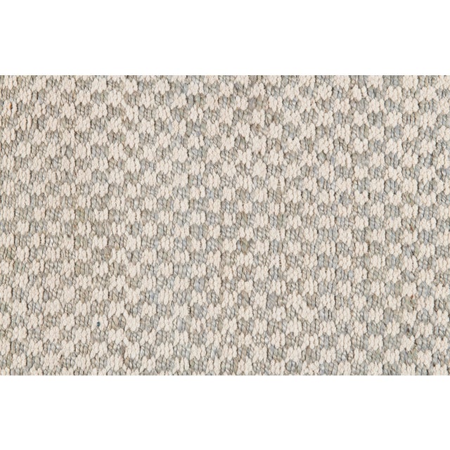 Transitional Part & Parcel Goods Textured Check Rug, 8'x10', Sky Blue and Eggshell For Sale - Image 3 of 4