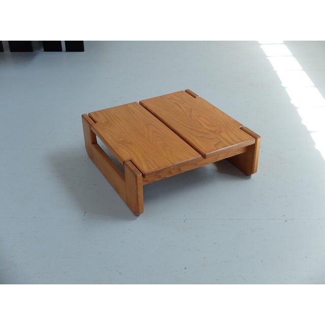 Coffee Table in Elm Wood from Regain, France, 1960s For Sale - Image 4 of 18