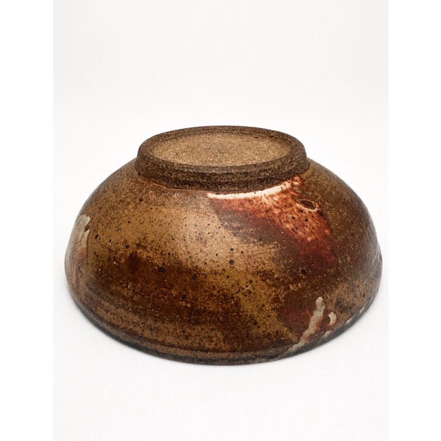 Signed Mid-Century Studio Pottery Stoneware Bowl For Sale - Image 4 of 8