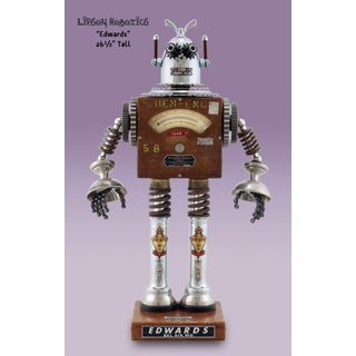 Edwards by David Lipson | Found Object Assemblage Robot made from vintage materials For Sale