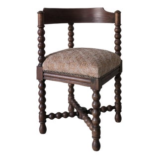 Antique Bobbin Corner Chair For Sale