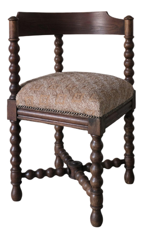 Antique Bobbin Corner Chair