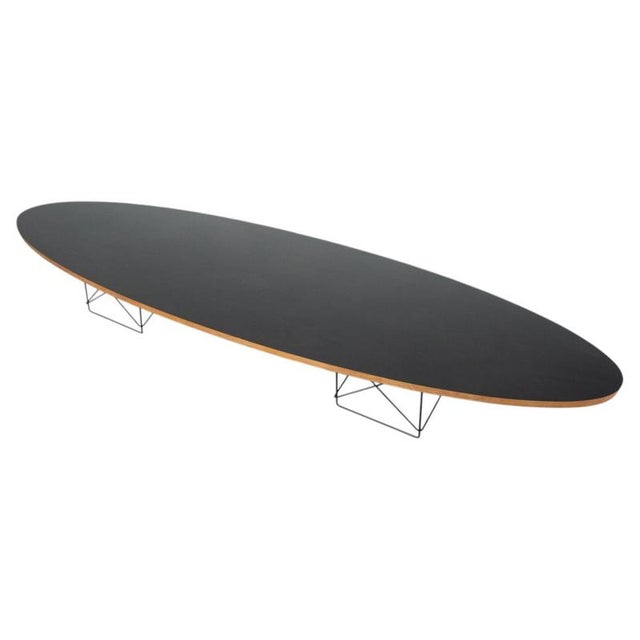 Black Elliptical Coffee Table by Charles and Ray Eames for Herman Miller, 1960s For Sale - Image 8 of 8
