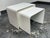 Mid-Century Modern Scandinavian Designs Two Piece White Nesting Table Set, Two Piece For Sale - Image 3 of 12