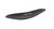 Contemporary Chiseled Texture Black Iron Elongated Tray- Small For Sale - Image 3 of 10