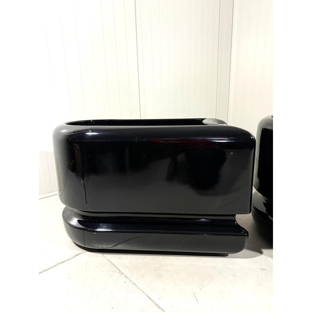 Black Room Dividing Planters from Luigi Colani, 1970s, Set of 3 For Sale - Image 12 of 18