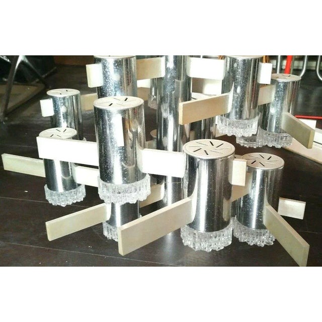 Gaetano Sciolari Ceiling Lamp with 16 Lights by Gaetano Sciolari for Sciolari, 1970s For Sale - Image 4 of 9