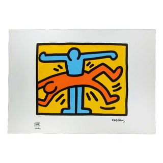 After Keith Haring, Figurative Composition, 1990s, Limited Edition Lithograph For Sale