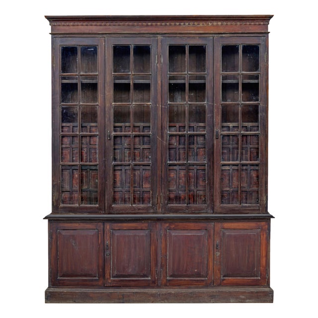 Large 19th Century Burmese Colonial Haberdashery Cabinet, 1880s For Sale