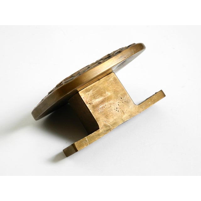 Mid-Century Modern Double-Sided Door Handles in Heavy Bronze, 1960s, Set of 2 For Sale - Image 13 of 18