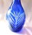 Contemporary 1950s Blue Cut to Clear Glass Bottle or Decanter # 20453 For Sale - Image 3 of 6