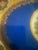 Vintage Schaller Bavaria Fragonard Porcelain Serving Tray | Cobalt Blue & Gold Gilt | Made in Germany For Sale - Image 4 of 11
