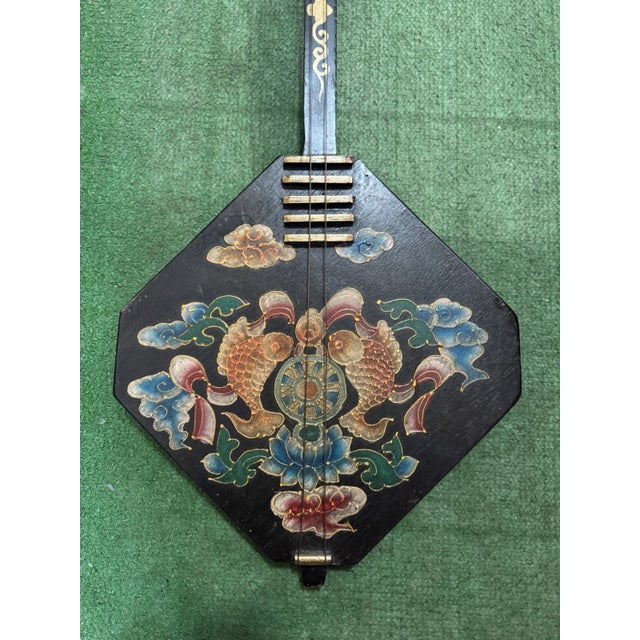 Chinese Vintage Northern Chinese or Mongolian Lute Instrument For Sale - Image 3 of 6