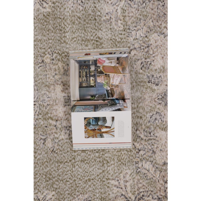 Vintage Distressed Turkish Rug With Floral Medallion in Beige-Brown - Rug & Kilim For Sale - Image 9 of 10