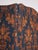 Antique Room Divider Paravent Folding Screen with Blue and Gold Fabric, 1900 For Sale - Image 9 of 11