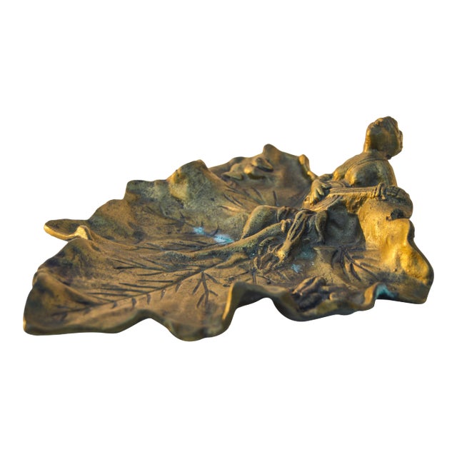 Mid-Century Brass Ashtray For Sale