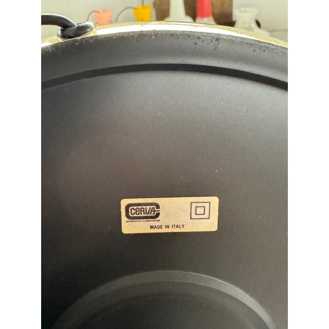 Italian Adjustable Floor Lamp in Brass Plated Metal from Cerva, 1980s For Sale - Image 14 of 14