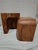 A unique pair of Artistically Designed Nesting tables representing Cubist, Bauhaus styling. Exotic solid Woods, finely...
