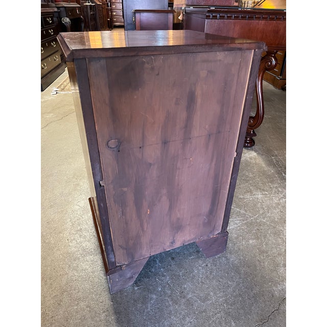 Brown Antique Four Drawer Bedside Chest For Sale - Image 8 of 9