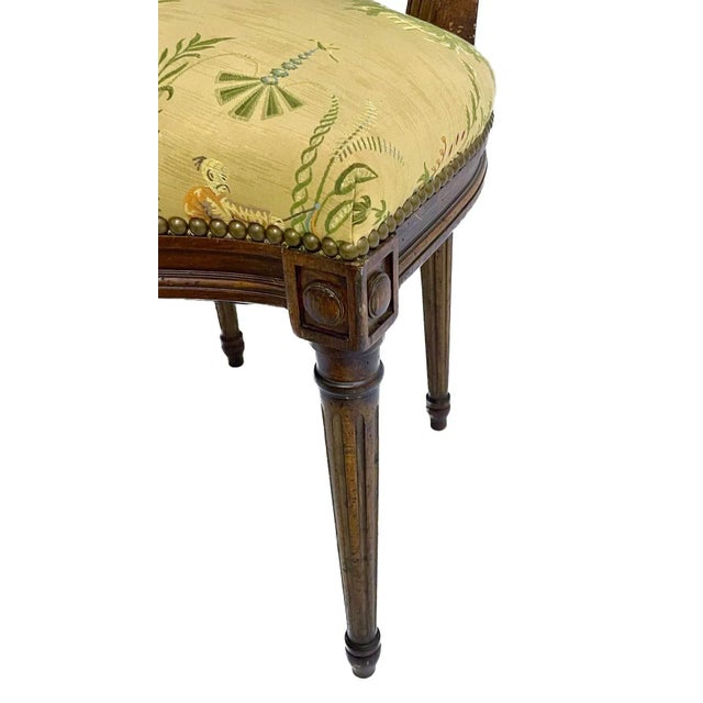 Brown Set of Four Chinoiserie & Caned Chairs For Sale - Image 8 of 12