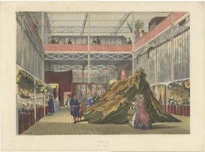 Illustration of the Tunisian Textiles Stand at the Great Exhibition, 1854, Print